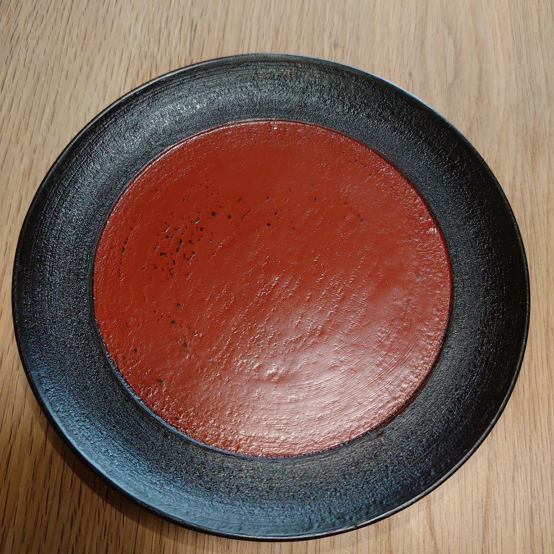 赤木明登さん　椿皿　日の丸　2客セット