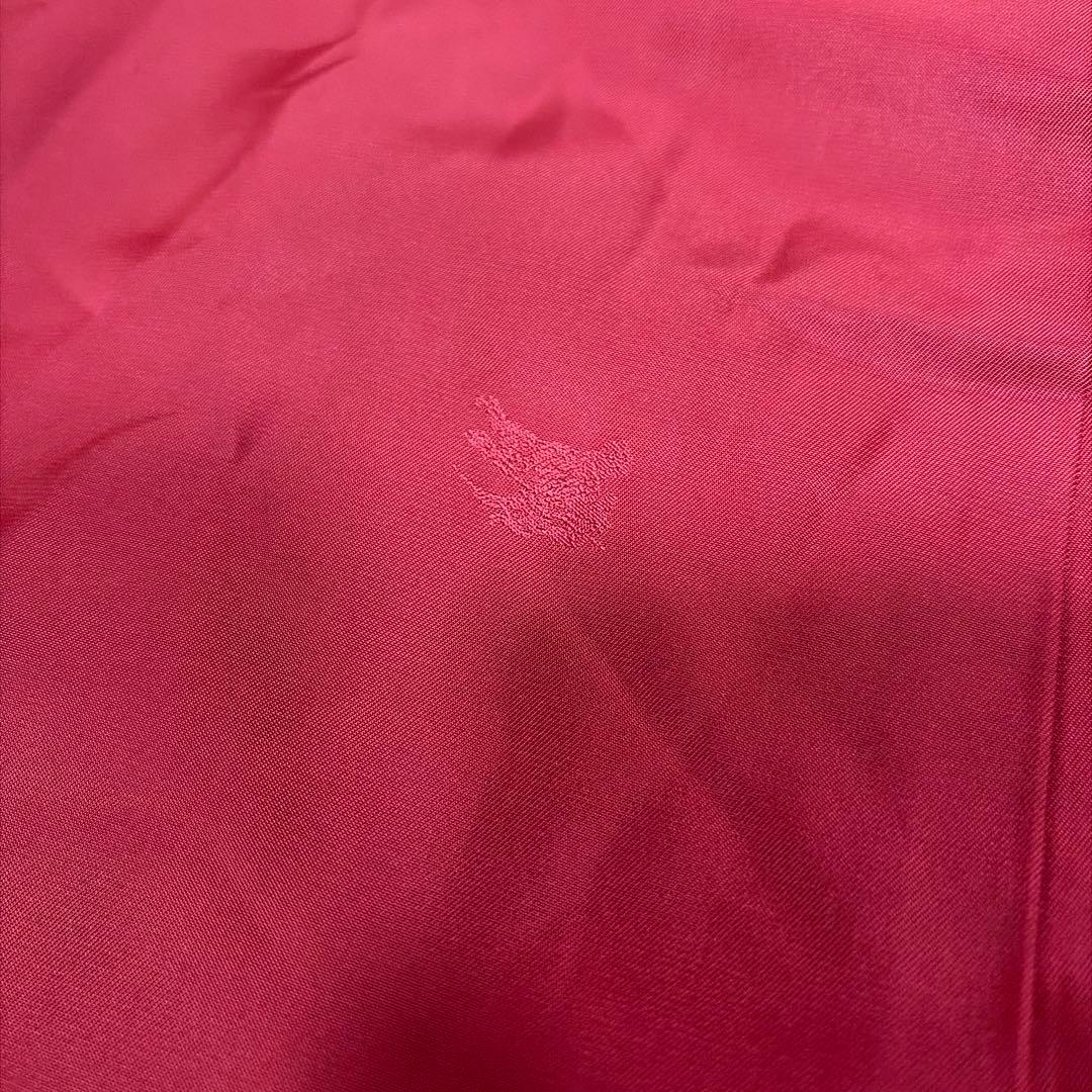 BURBERRY バーバリー アンゴラ100％ 赤色 金ボタン 比翼コート