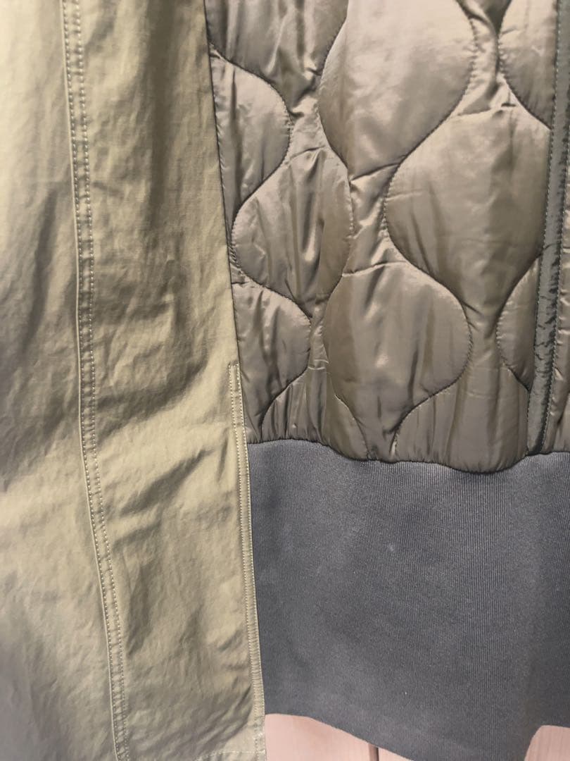 etsinta エシンタ　切替マキシミリタリーコート　カーキ