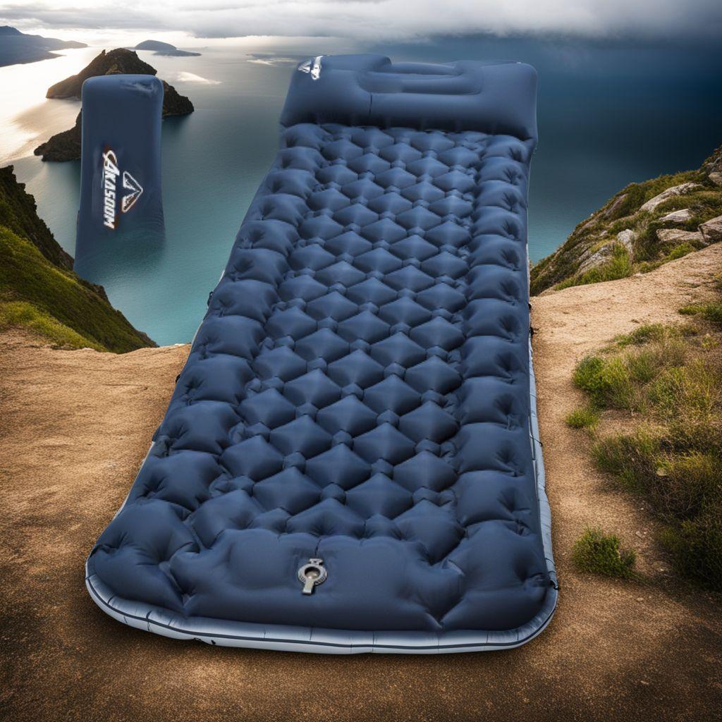 無限連結可能 足踏み式 キャンプ車中泊 ベッド エアーマット 枕