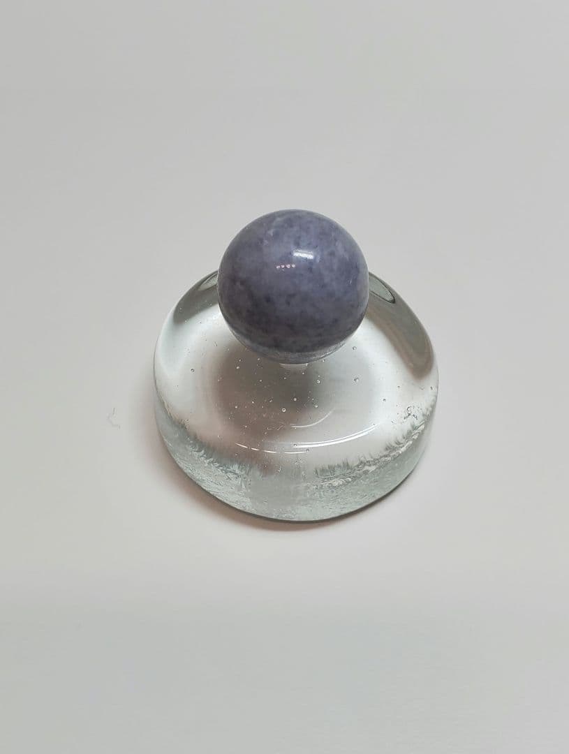 糸魚川翡翠 灰ラベンダー 13mm玉