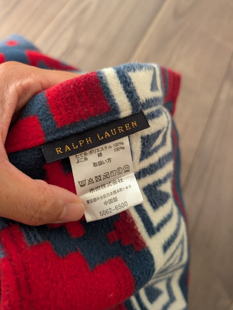 mikerin　ラルフローレン　ネイティブ柄　ブランケット・ラグ