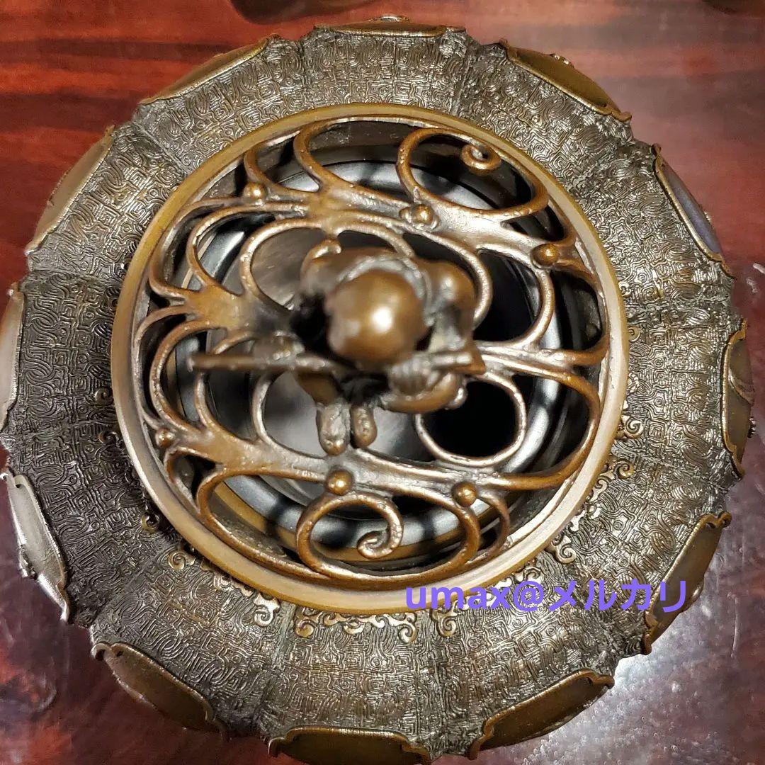 逸品 高岡鋳物「香炉 十二支文」 勝玄作 蝋型青銅製