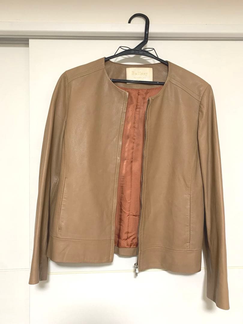Tomorrow land Ballsey レザー ジャケット ベージュ ラム革