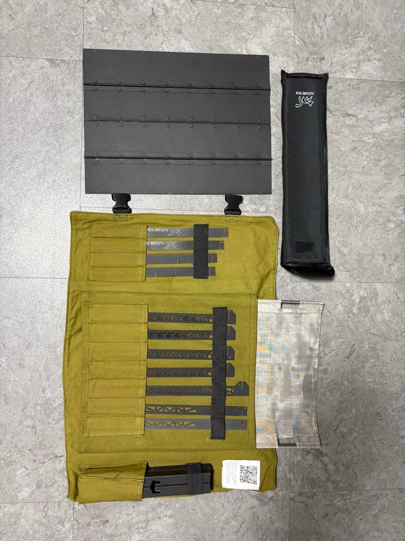 FUTURE FOX 櫓鉄プレート付き バンドック　陣幕カーキ　セット