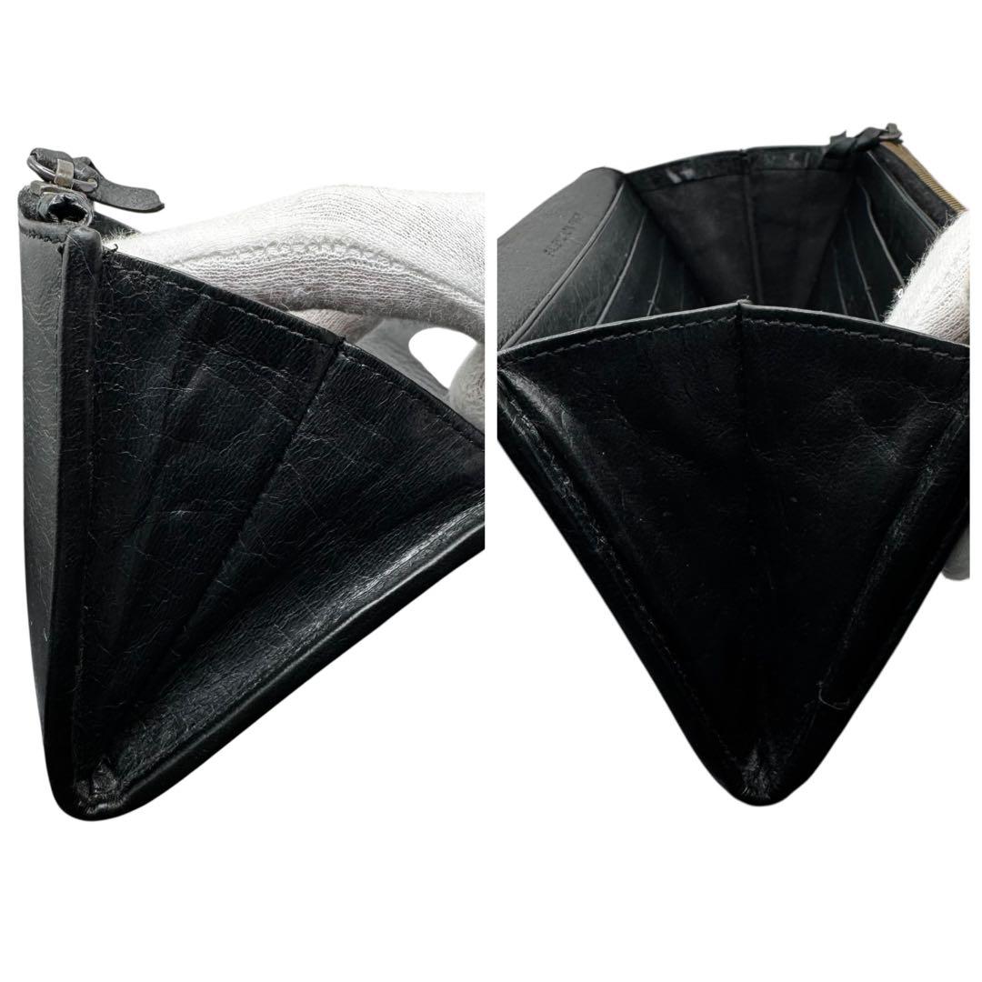 S級極美品✨バレンシアガ 長財布 クラシック コンチネンタル スタッズ ブラック