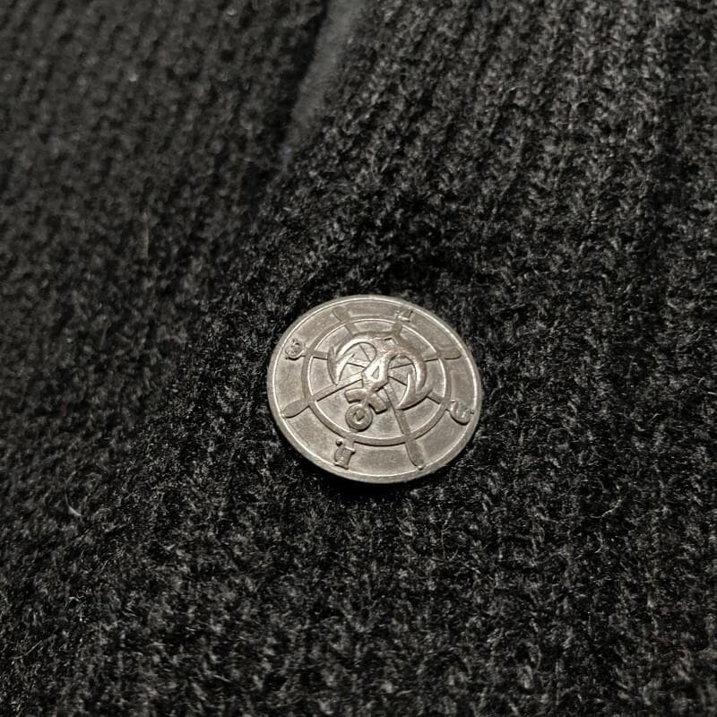 CAPTAINS HELM★シェットランドウール コンチョニットジャケット 黒M