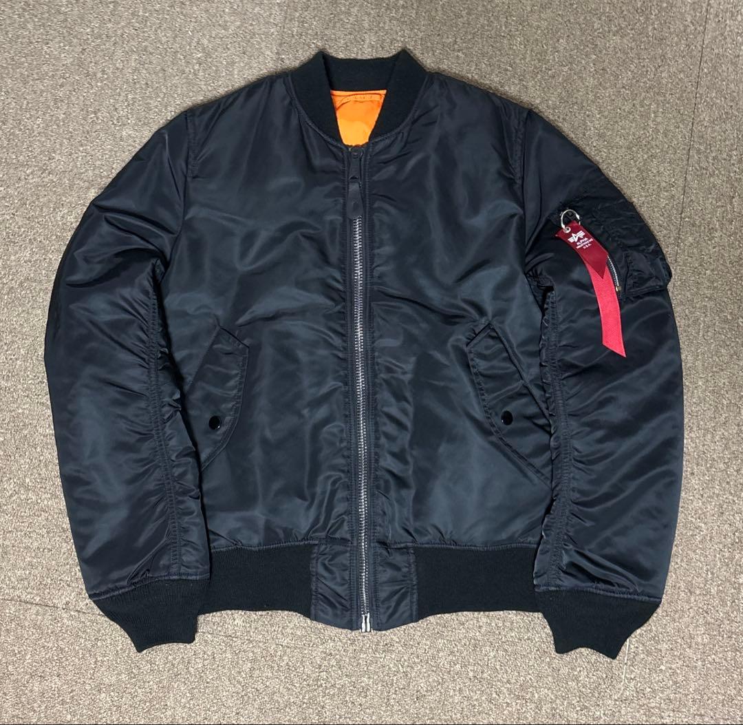 ALPHA INDUSTRIES MA-1 ブラック リバーシブル S