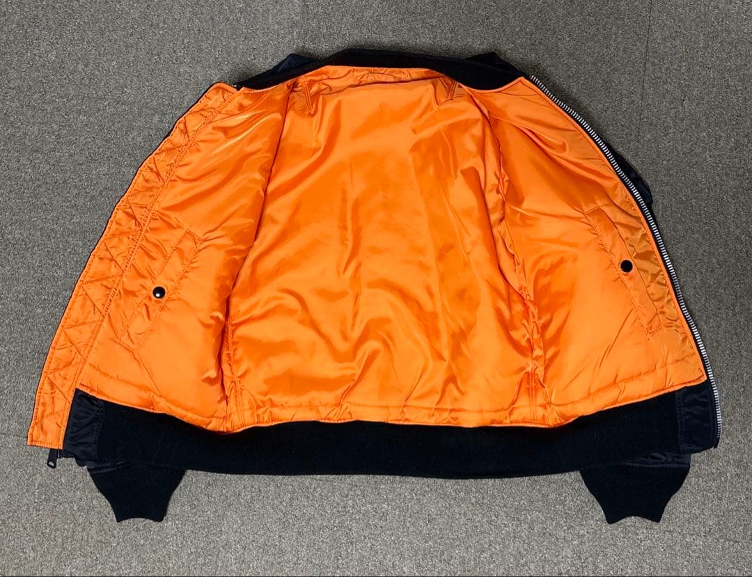 ALPHA INDUSTRIES MA-1 ブラック リバーシブル S