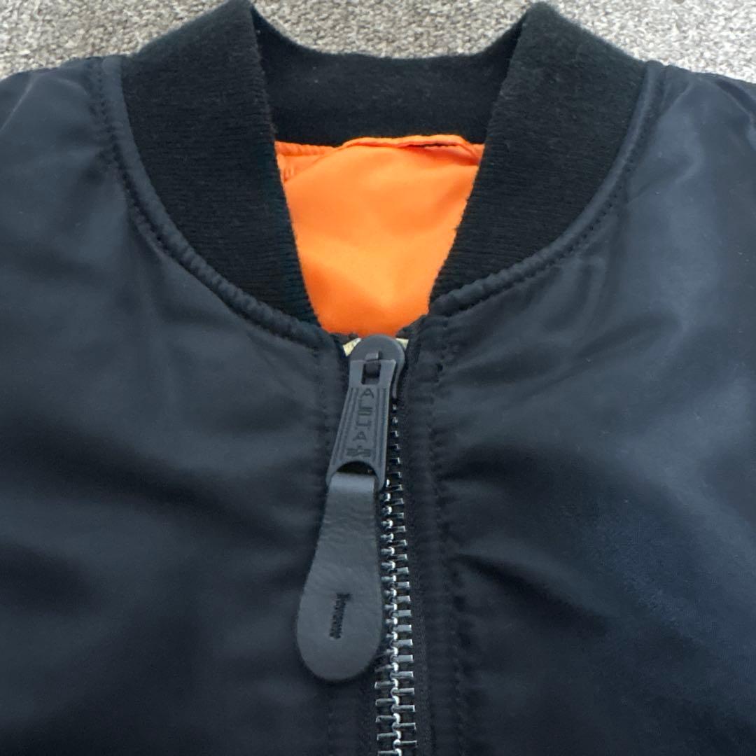 ALPHA INDUSTRIES MA-1 ブラック リバーシブル S