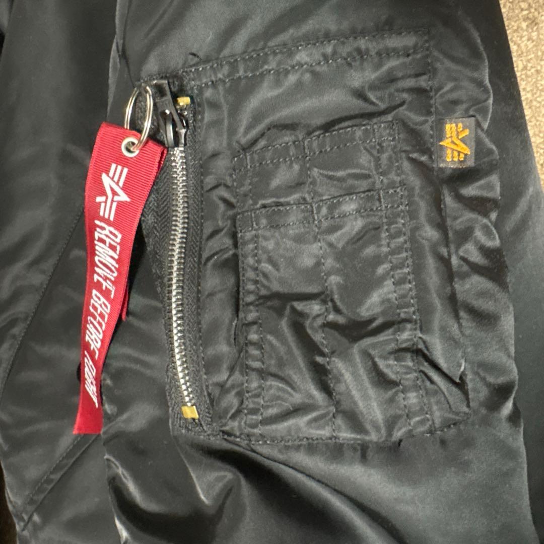 ALPHA INDUSTRIES MA-1 ブラック リバーシブル S