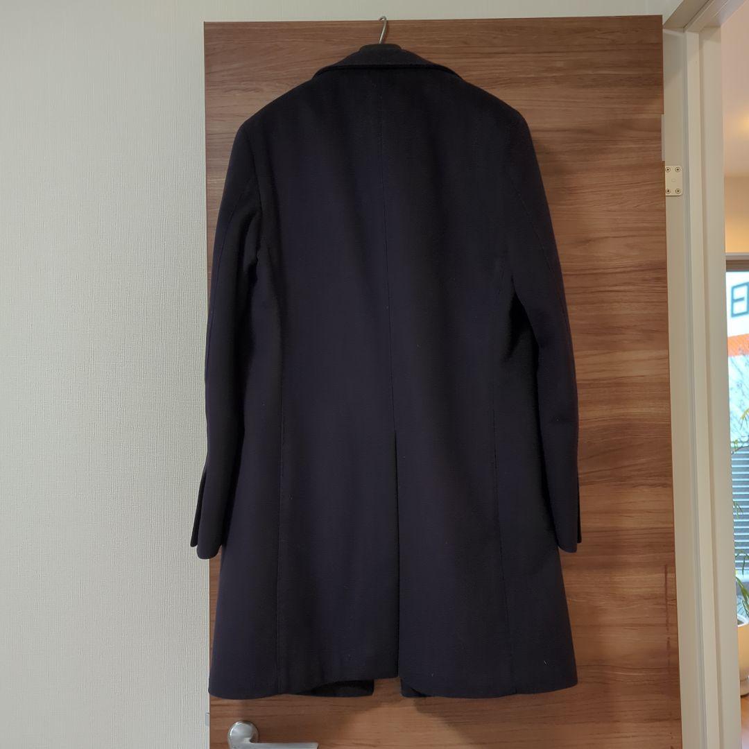LARDINI ネイビー チェスターコート 2つボタン