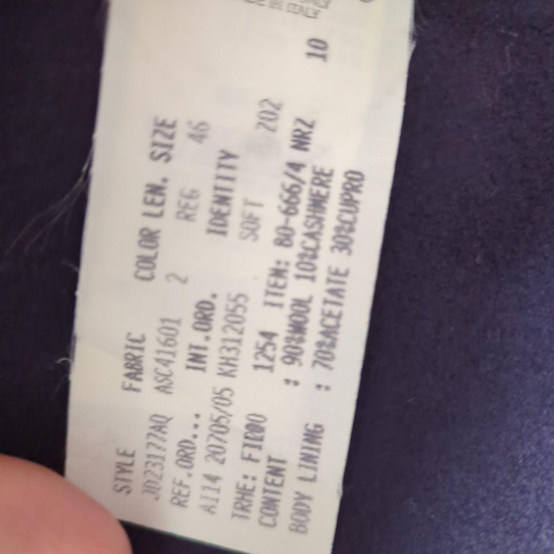 LARDINI ネイビー チェスターコート 2つボタン