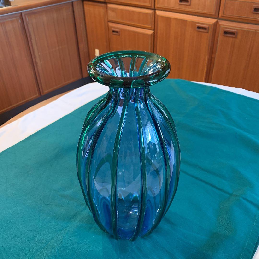 ベネツィア風　ガラス花器