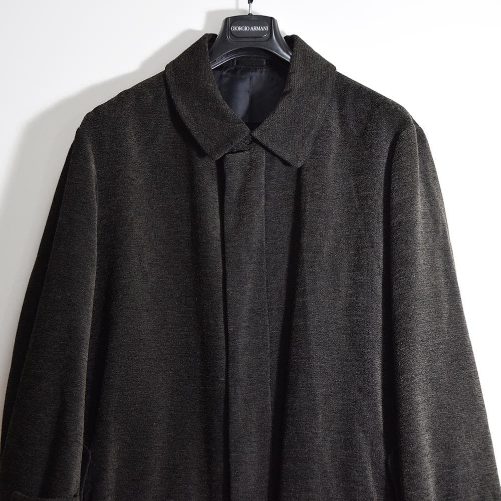 当時物 テットオム ガルニエ GARNIER ウール ベルテッド ロングコート