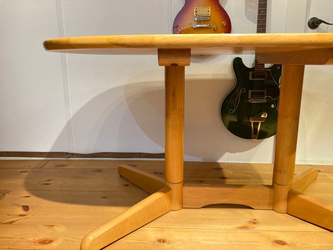 画像46枚 ビンテージ キツツキ ナチュラルダイニングテーブル 飛騨産業 飛騨家