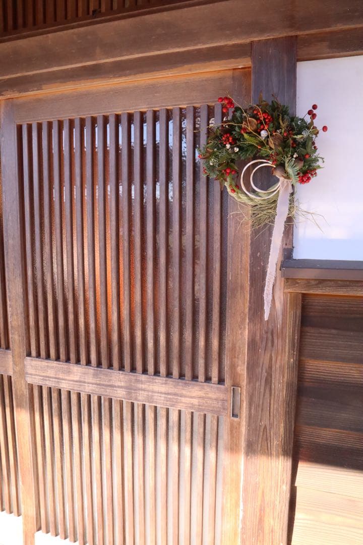 和のクリスマスリース*↟⍋*↟注連縄飾り しめ縄リース(大きなサイズ)