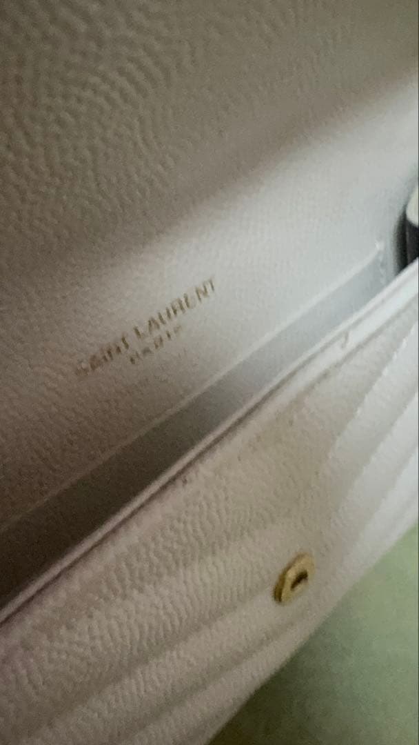 YSL ミニウォレット / カードケース アイボリー