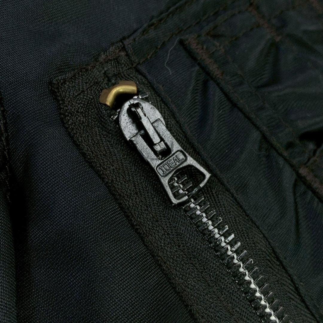 USA製★CORINTH N-2B コヨーテファー 短丈 ブラック L　D922