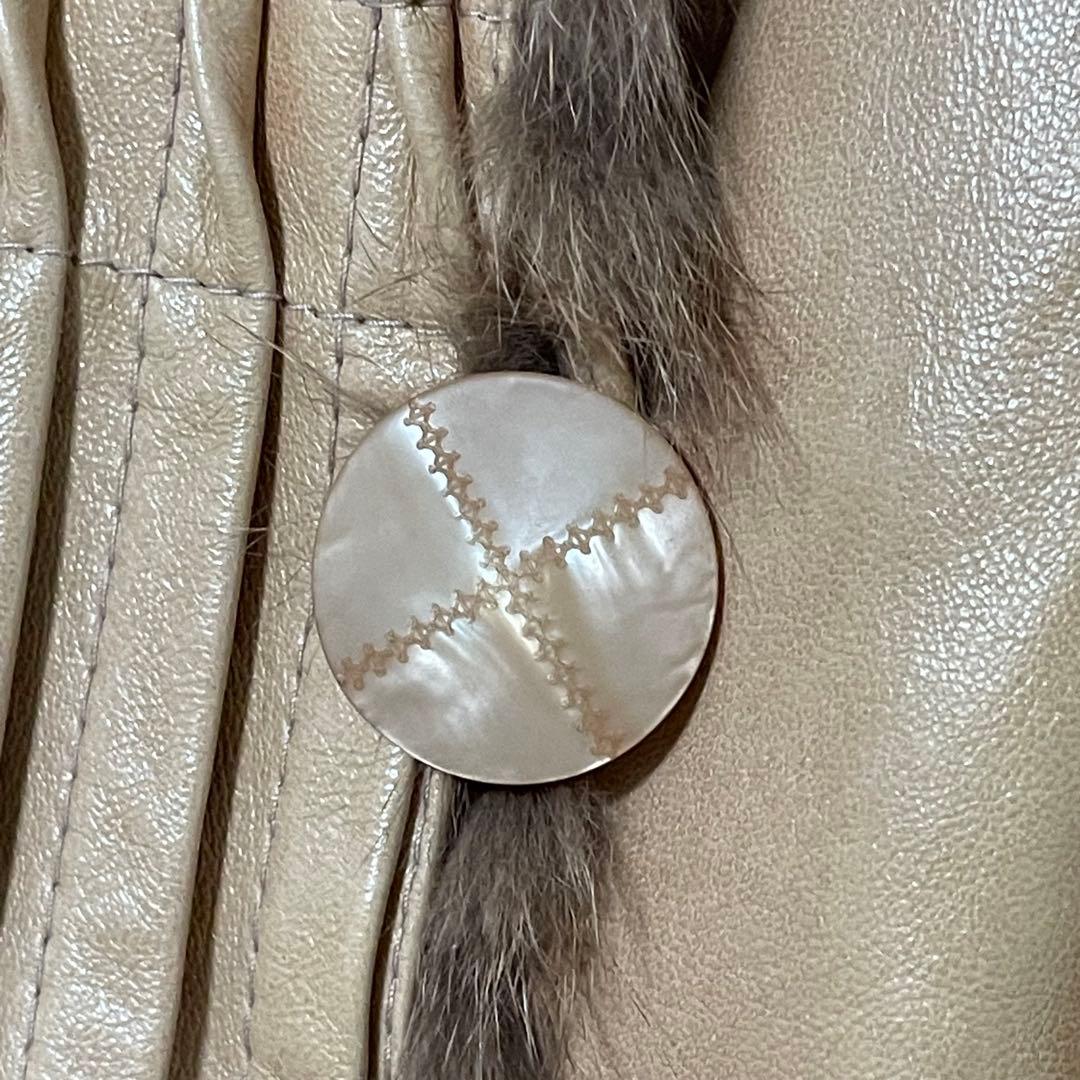 d*3様 美品 Jennifer Leonardi リバーシブル毛皮 ラムレザー