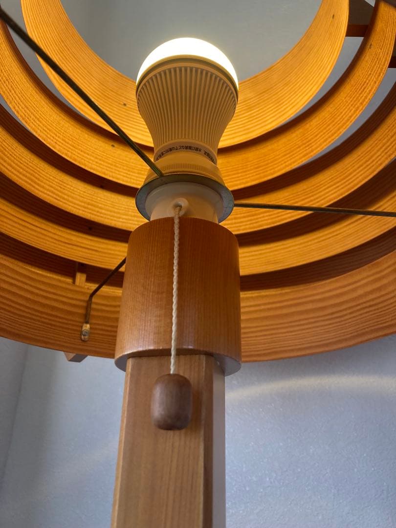 ヤマギワ ヤコブソンランプ パイン材 フロアライト