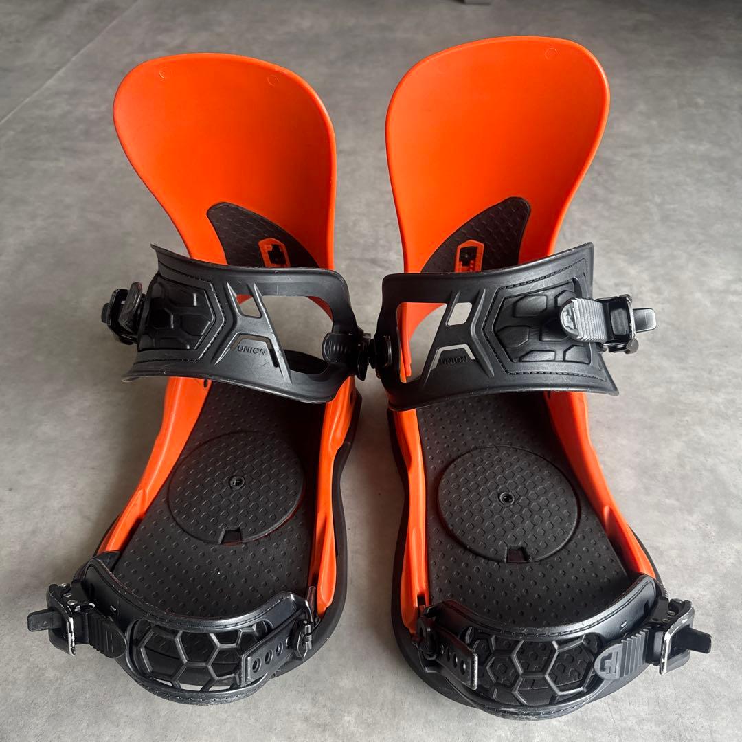 UNION STRATA スノーボードビンディング オレンジ Mサイズ