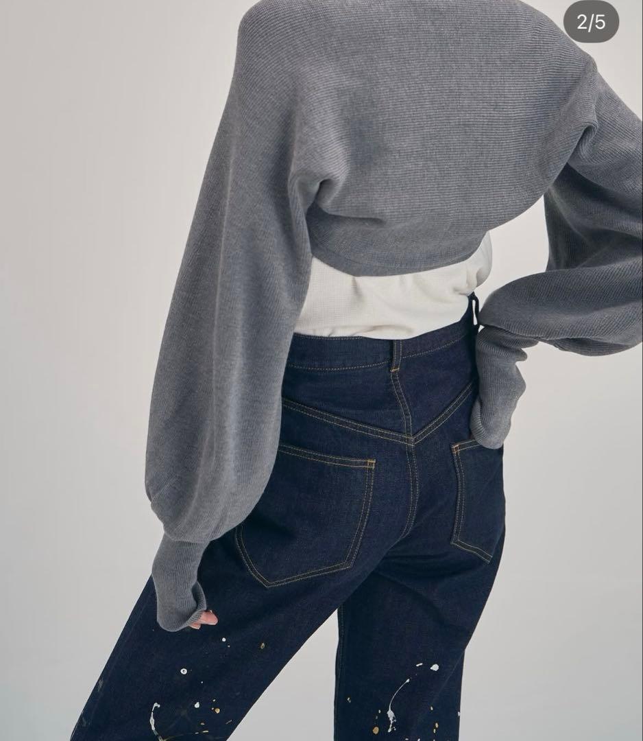 M*B様 MECRE ボリュームスリーブニットボレロ 新品タグ付 超レア¥198