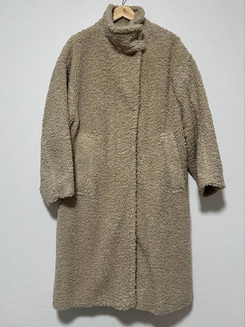 スタンドカラーボアコート アダムエロペ コート アウター