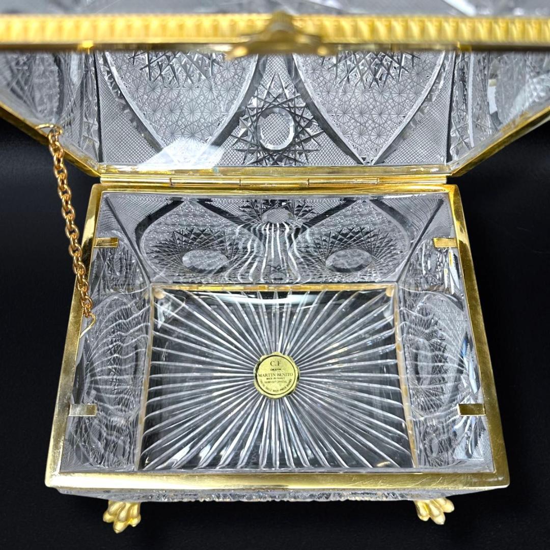 【希少/美品】MARTIN BENITO クリスタル ガラス ボックス 小物入れ