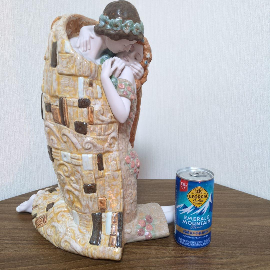 （希少）リヤドロ 接吻　 グスタフ・クリムト　NO.8204　 陶器人形