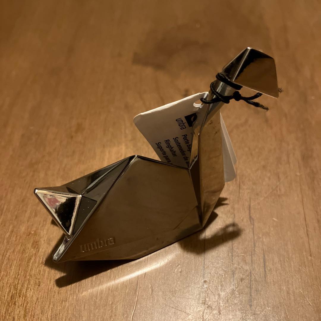 umbra 折り紙風 アクセサリーケース シルバー