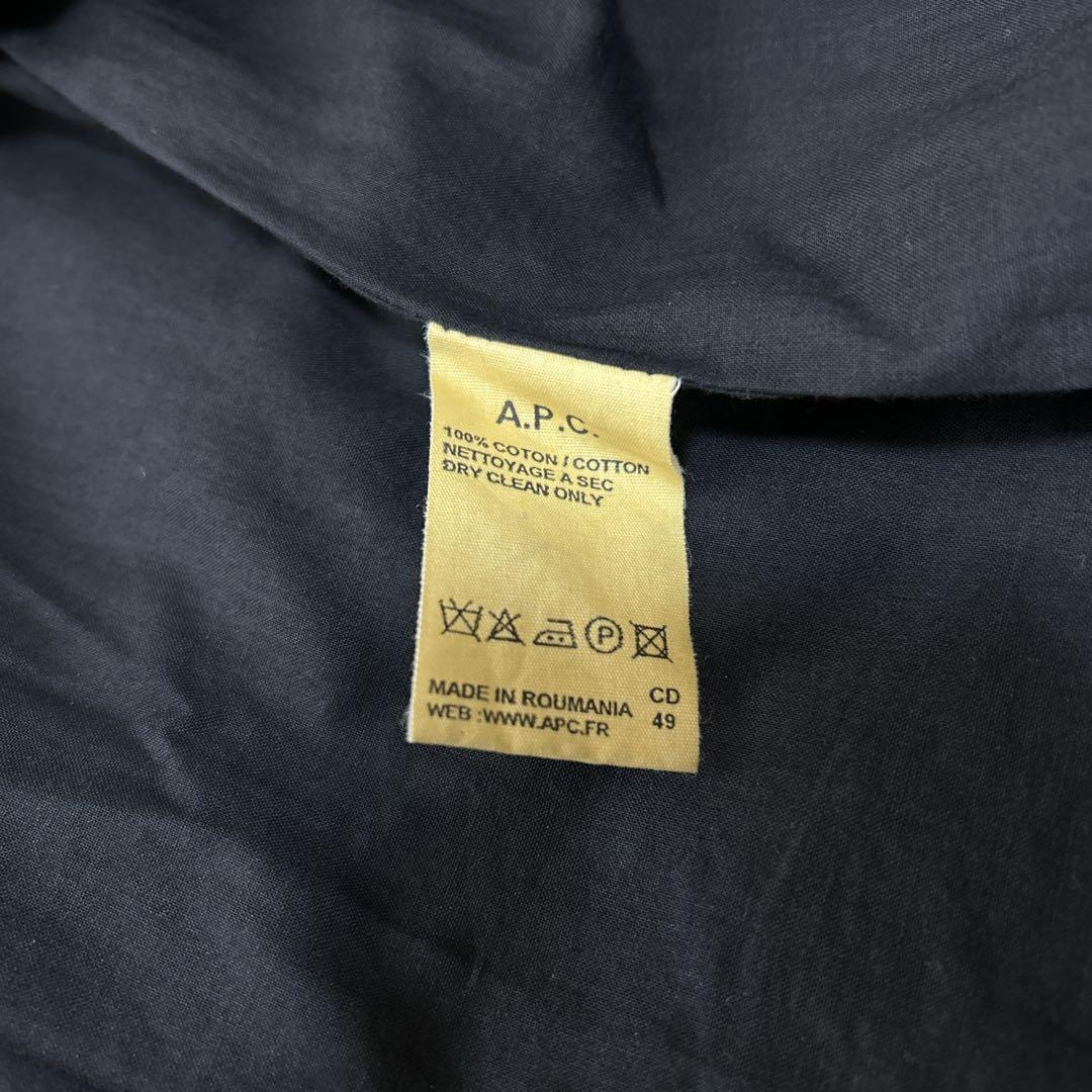 希少✨a.p.c トレンチコート　ブラック　ベルト　ロング　ダブル