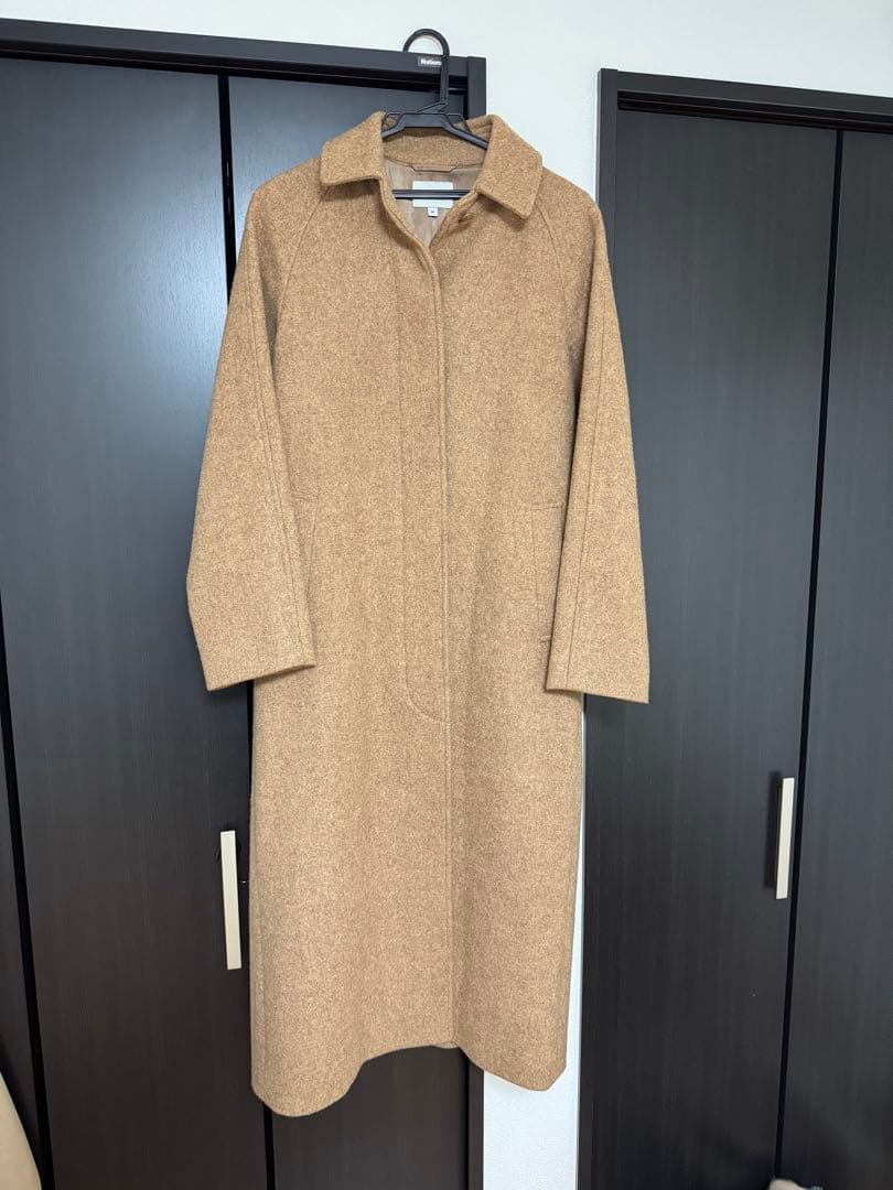 ジャケット・アウター MELTON LONG SOUTIEN COLLAR COAT