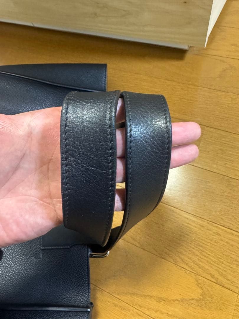 LOEWE 【ロエベ 】バックルトートバッグ ブラック グレインレザー