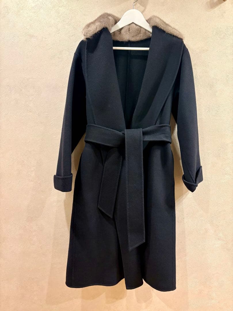 ストラスブルゴ ミンクファー付コート