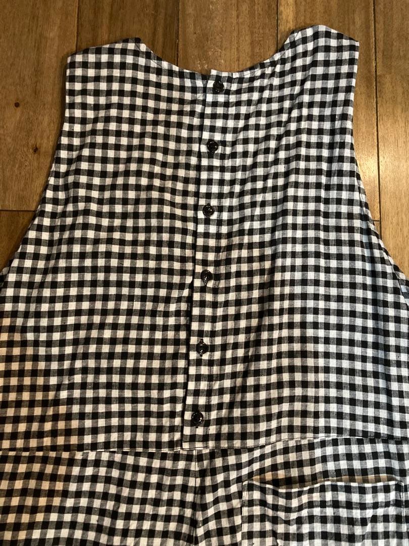 ネストローブ ギンガムチェック サロペット