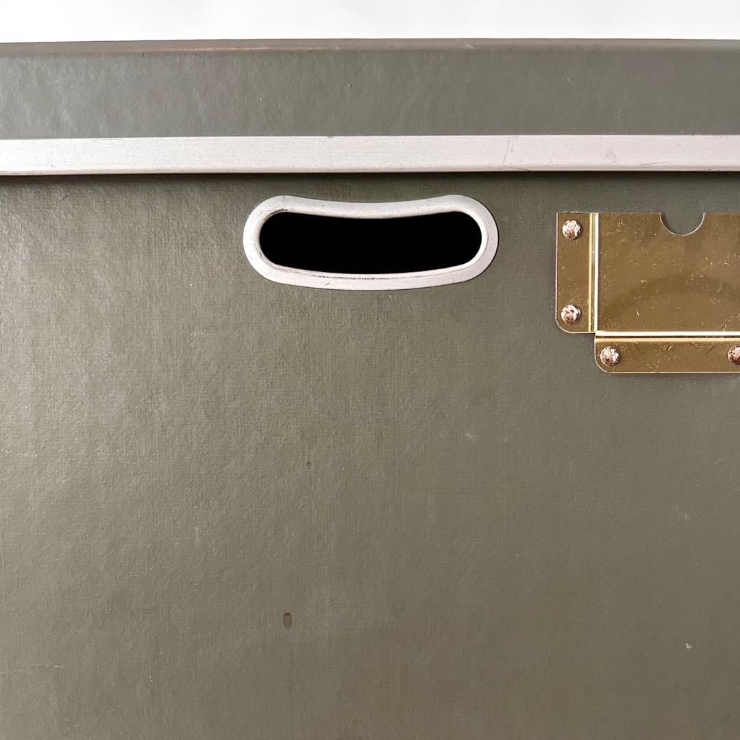 希少! 廃番グレー（超特大）無印良品 硬質パルプボックス 店舗用備品/ネーム付き