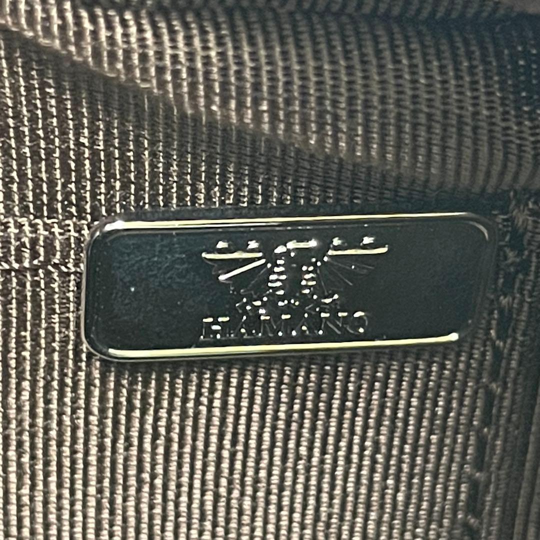 未使用級 HAMANO ハマノ 濱野皮革工藝 エナメルサイドボストンバッグ