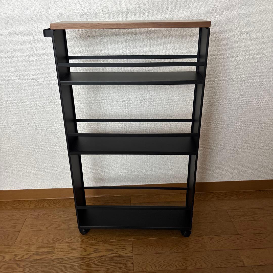 tower ハンドル付スリムワゴン　ブラック