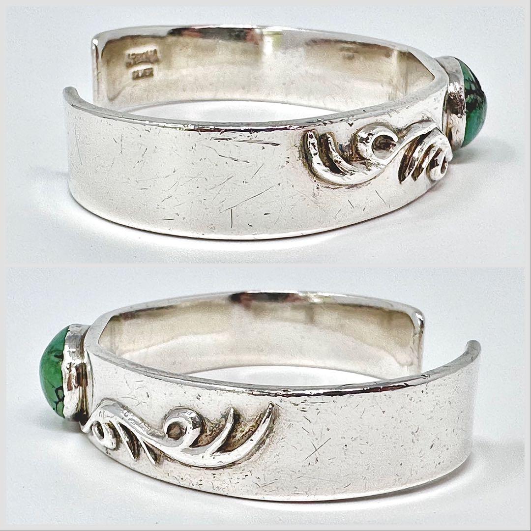 アリゾナフリーダム　ターコイズ　シルバー　バングル