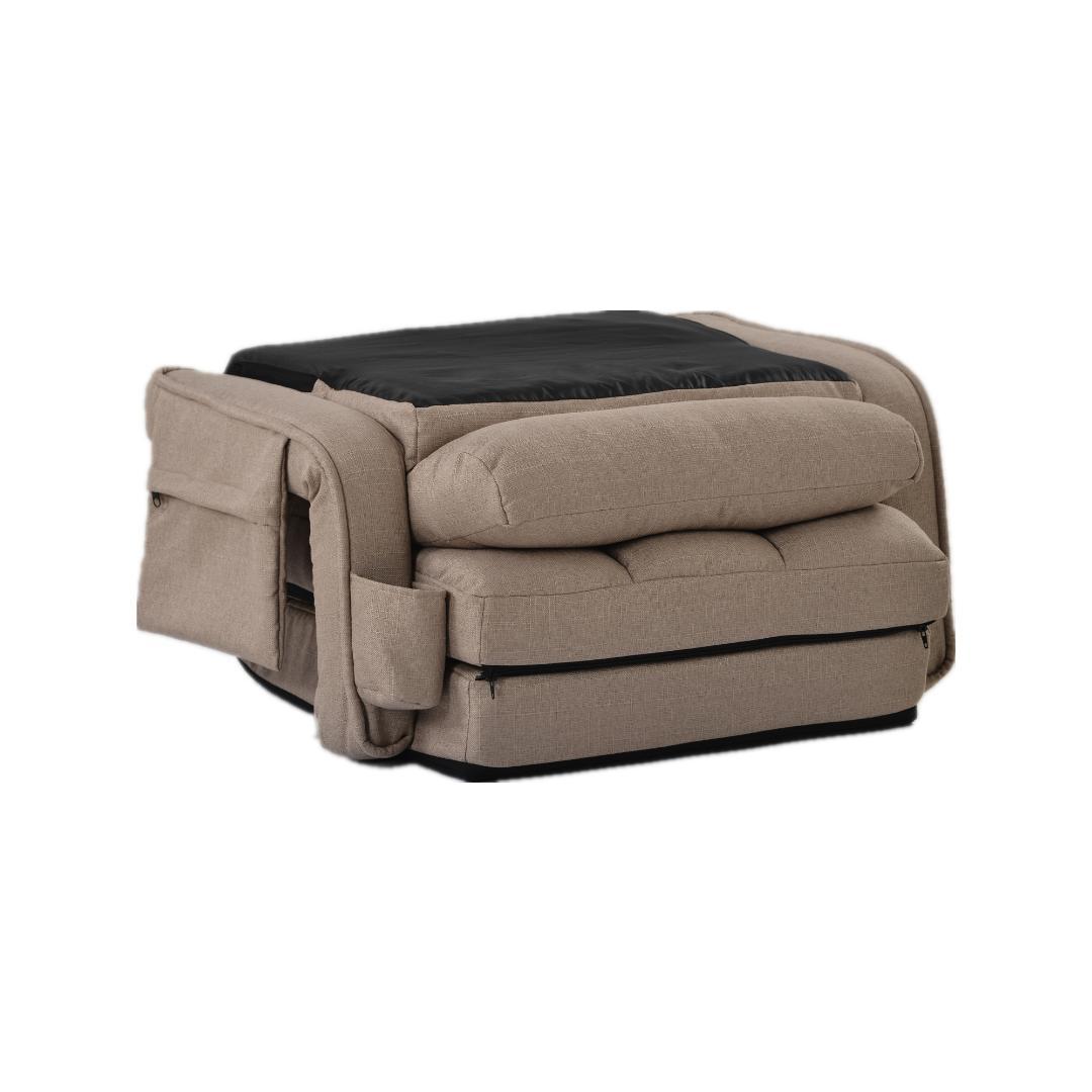 座椅子 リクライニング14段ギアリクライニングチェアーファブリック【コーヒー】