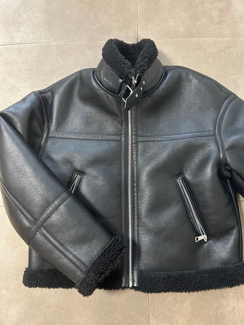 【新品】ZARA ダブルフェイス フェイクシープスキンジャケットS