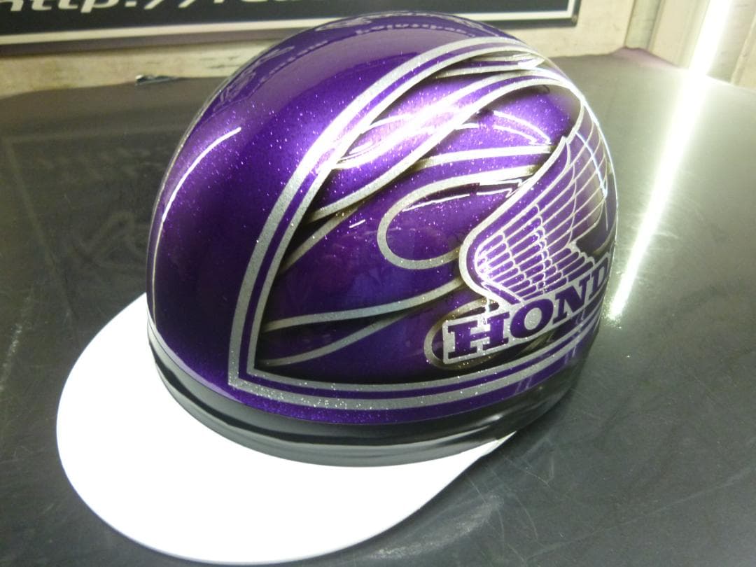 ３つボタン送料込！！カスタムコルク半　ホンダ　ファイヤーラメ最安値211