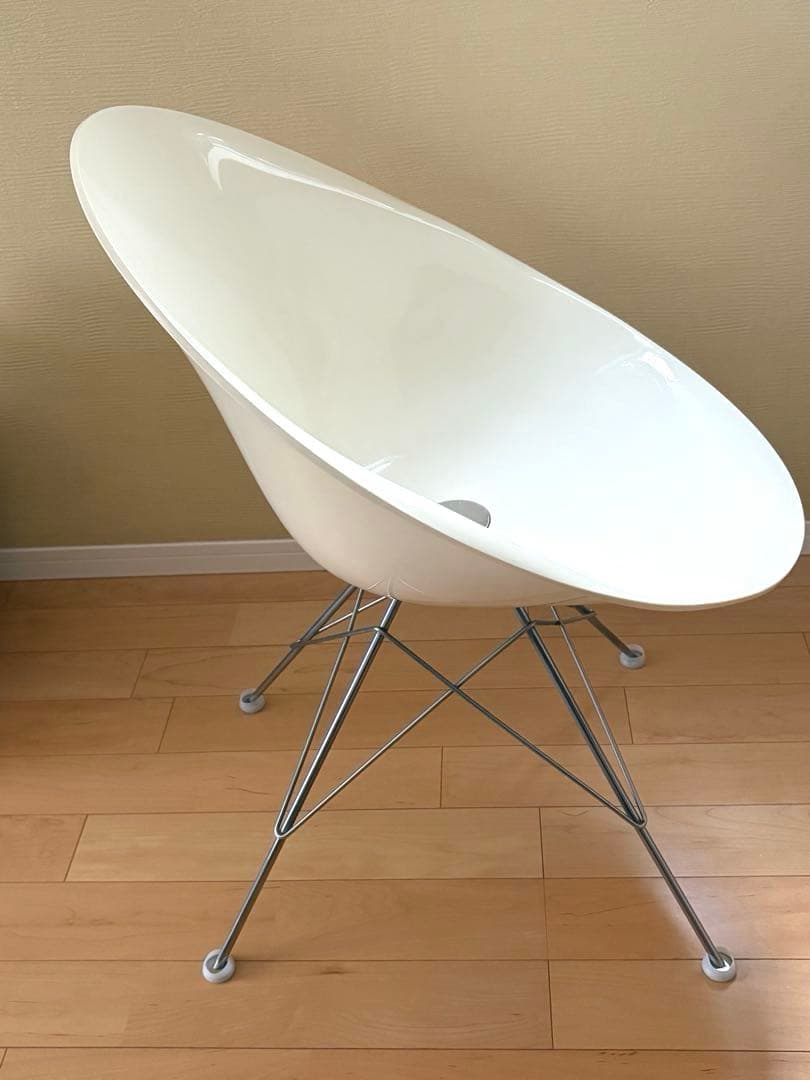 ★Kartell カルテル　エロエスチェア　4本脚　ホワイト②