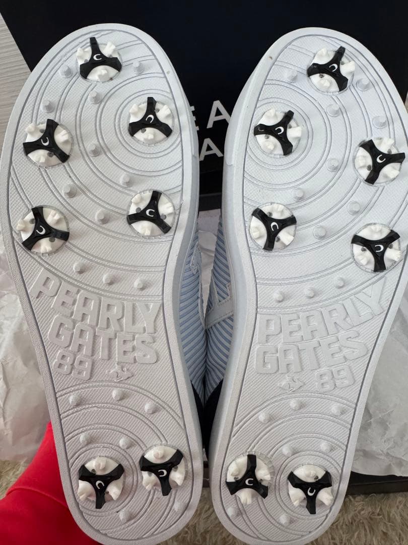 新品未使用PEARLY GATES ゴルフシューズ24センチネイビー/ホワイト