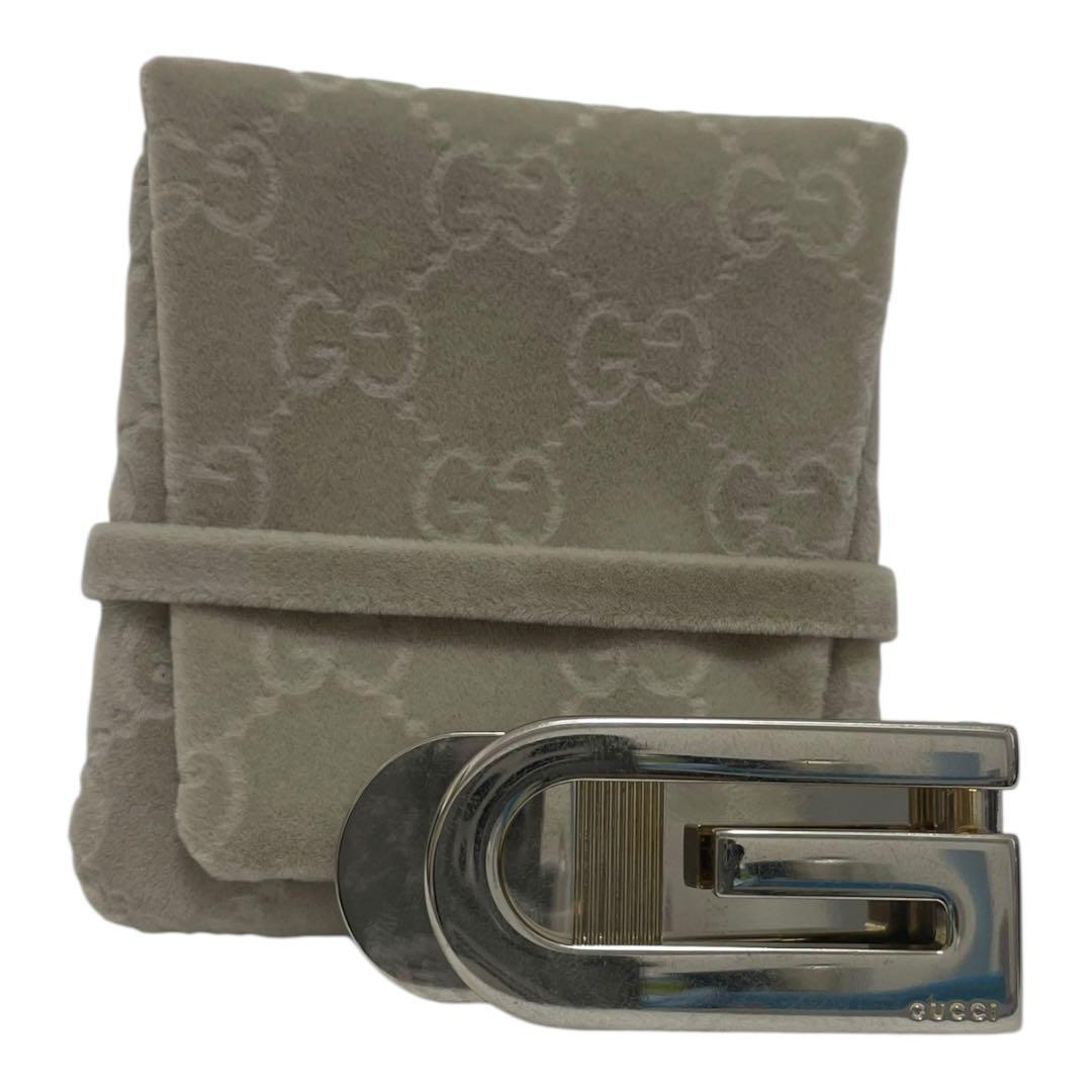 GUCCI マネークリップ　Gロゴ　シルバー925