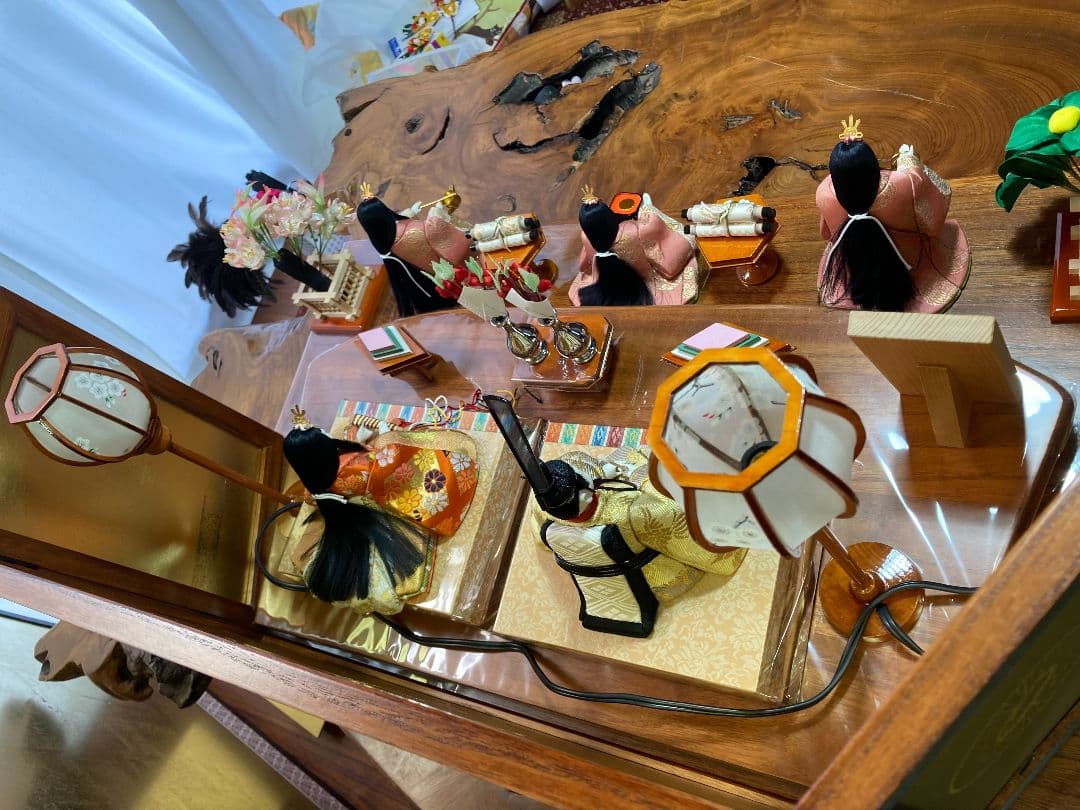 【一点限り】　木目込み雛人形　平飾り　M1