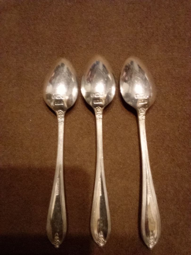 イギリス シルバーティースプーン ３本組 １９１５年