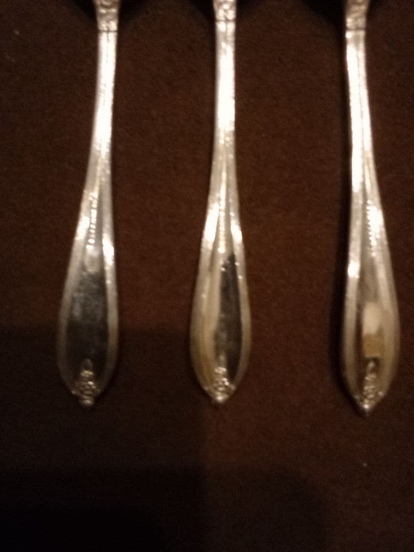 イギリス シルバーティースプーン ３本組 １９１５年