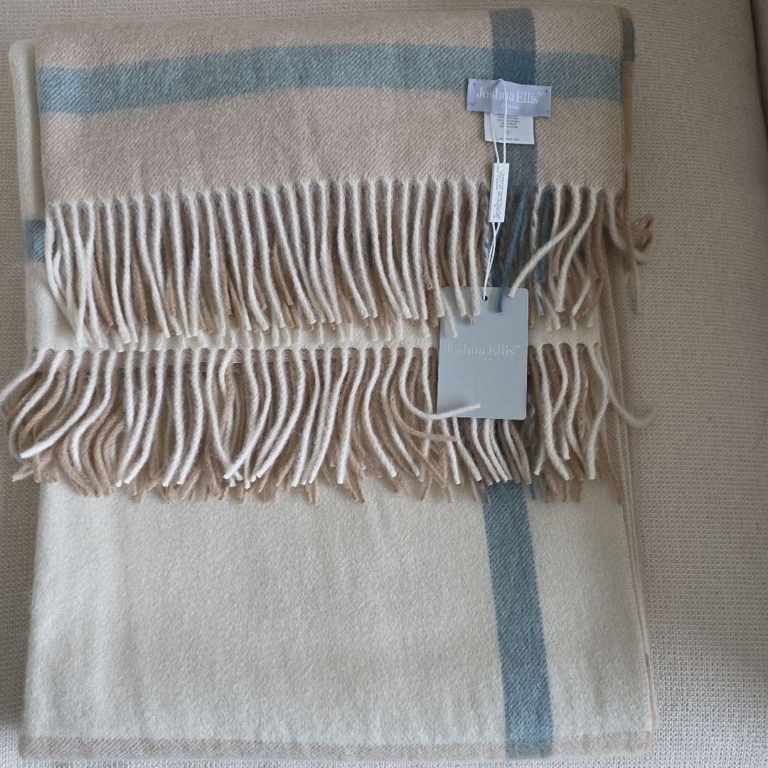 【新品未使用】ジョシュアエリス　カシミア　スローケット　正規品　防寒　セール